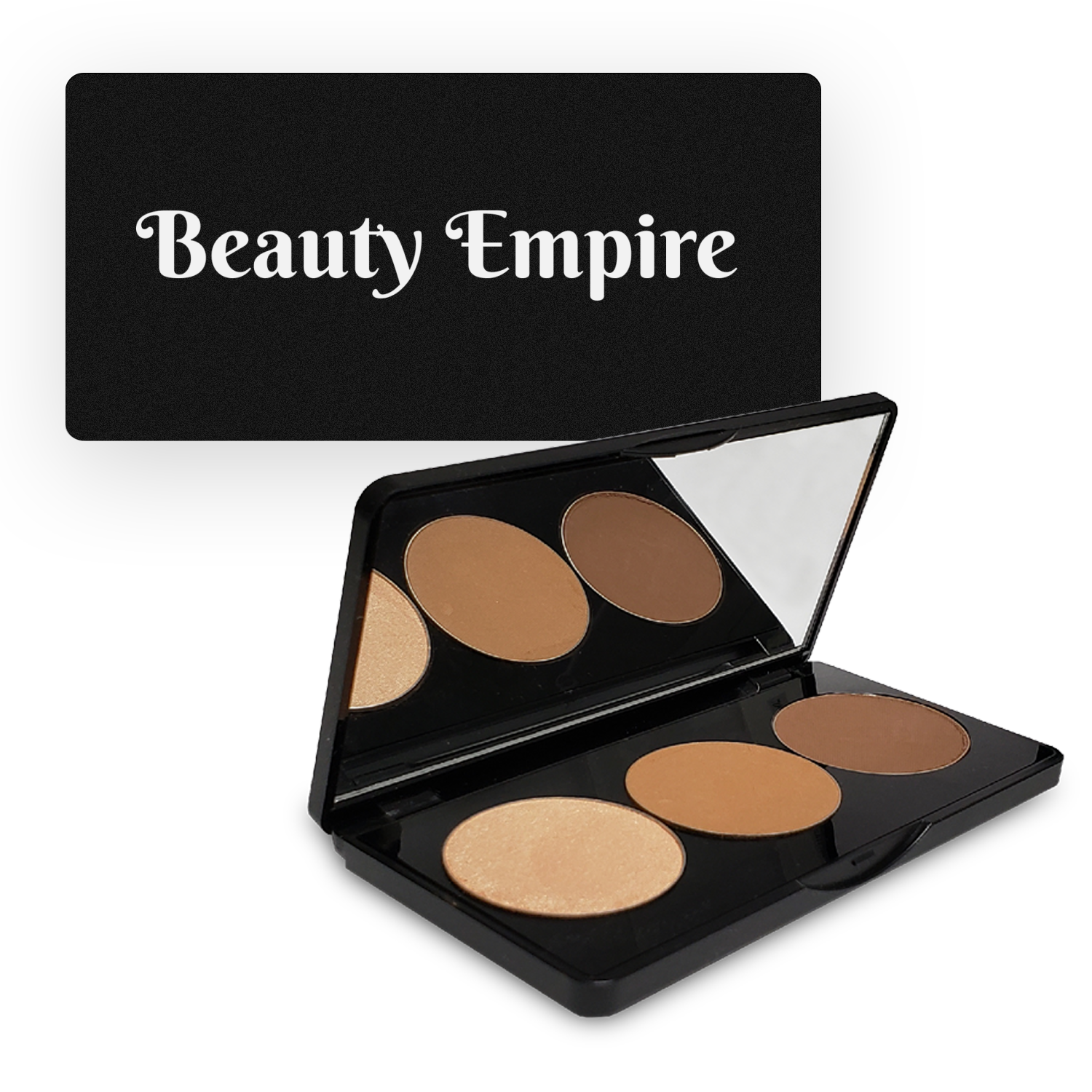 Blush Palette Contour Medium 3-shade trio compact showing blush mid and contour shades cruelty-free label