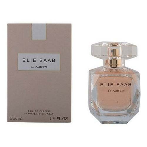Elie Saab Le Parfum EDP perfume bottle with branded label and amber-hued fragrance liquid