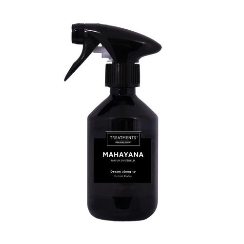 Mahayana 300 ml Parfum d'Intérieur room fragrance spray bottle with label and spray nozzle