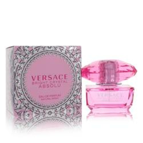 Bright Crystal Absolu Versace 1.7 oz Eau De Parfum bottle with labeled packaging