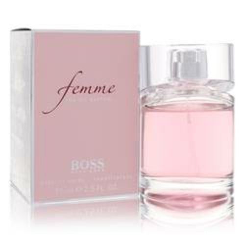 Boss Femme 2.5 oz Hugo Boss Eau de Parfum bottle with Hugo Boss logo