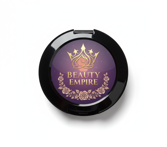 Blush Compact Hint of Color S talc-free pressed powder with included sculpting tool warm rosy shade