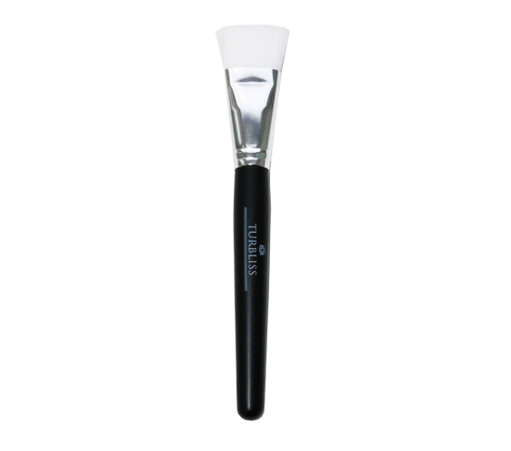Mask Brush with vegan bristles and slim handle for precise peat mask application