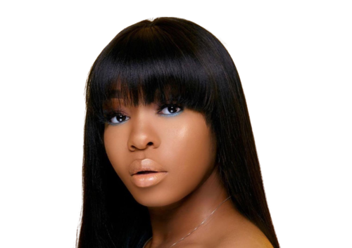 Straight Remy Wig With Bangs