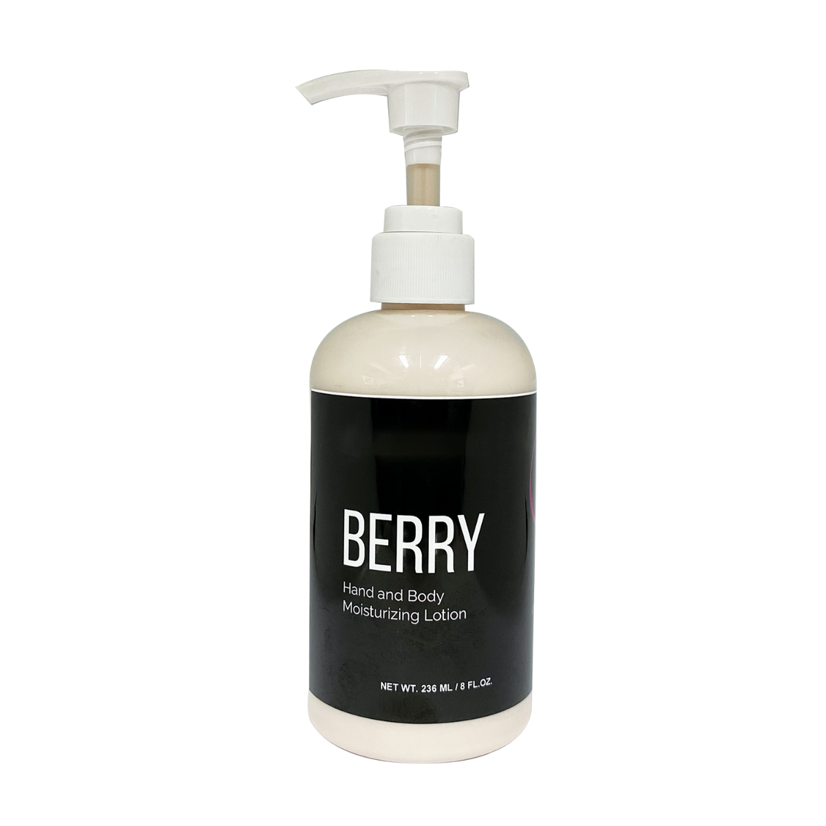 Berry Hand and Body Lotion 236 mL pump bottle labeled paraben-free cruelty-free