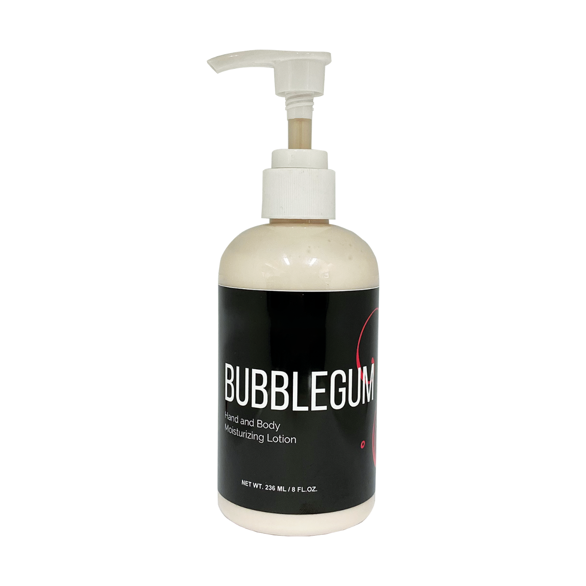 Bubblegum Hand and Body Lotion 236 mL pump bottle pink label paraben-free lightweight non-greasy