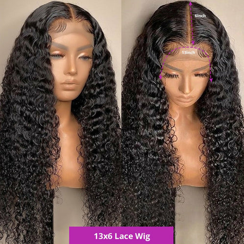 13x4 HD Jerry Curl Wig 200%