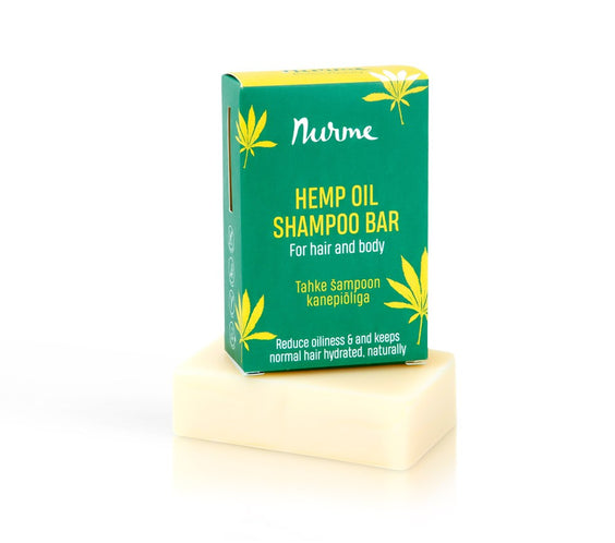 Hemp Oil Shampoo Bar 100g solid bar labeled Hemp Oil for normal to oily hair with tea tree eucalyptus rosemary