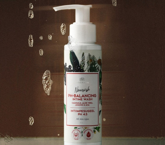 Intimate Wash Gel with Chamomile, Aloe, and AHA, pH 4.5