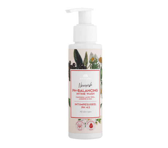 Intimate Wash Gel with Chamomile, Aloe, and AHA, pH 4.5