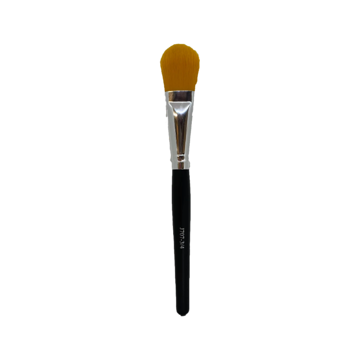 J707 3/4 Foundation Brush with tapered synthetic bristles and short handle for buildable natural finish