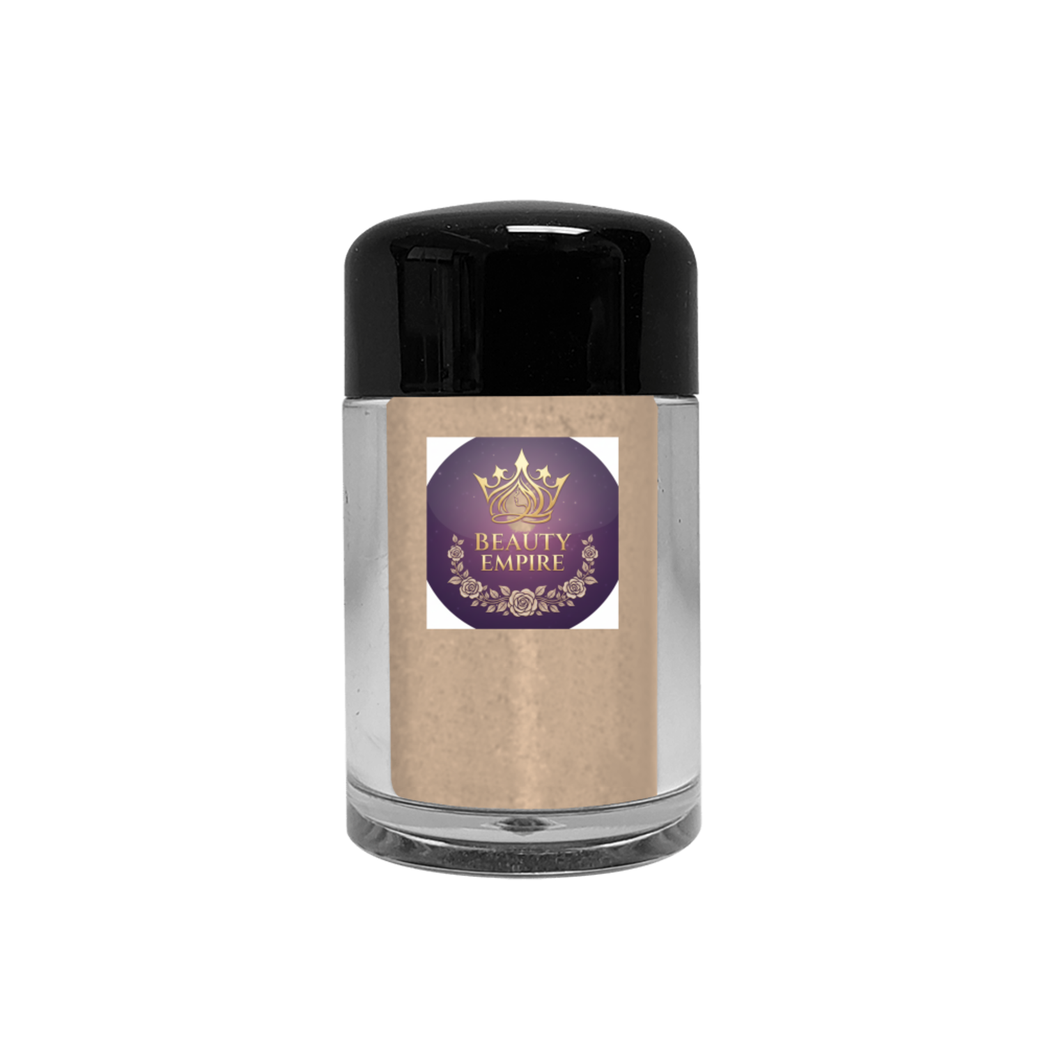 MD9 Mineral Dust Amber fine mica shimmer powder jar for eye makeup made in Canada