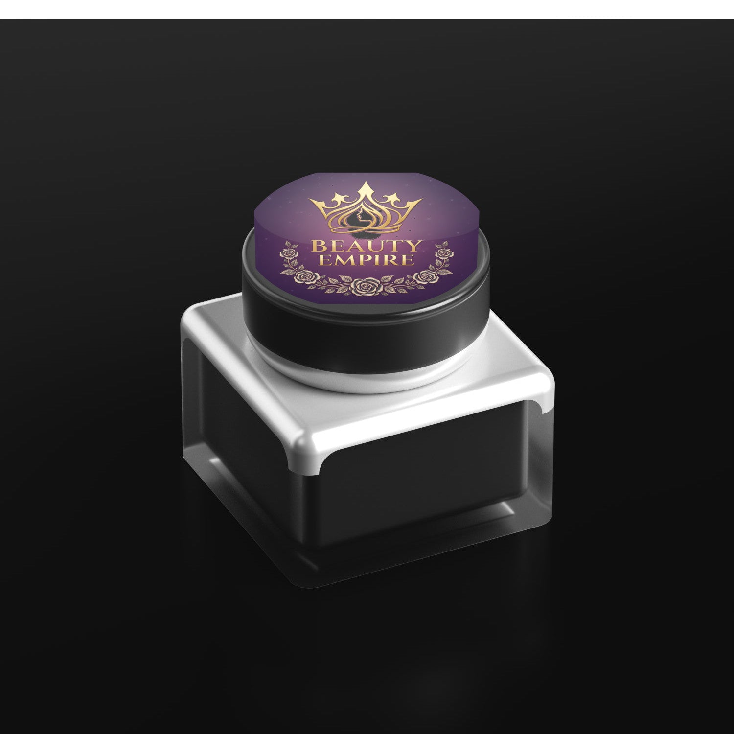 Black Pearl Night Cream 30ml jar labeled anti-aging with peptides CoQ10 hyaluronic acid Made in Canada
