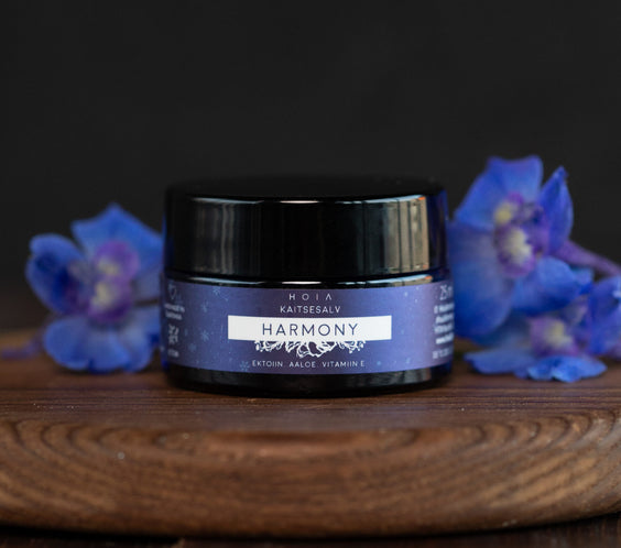 HOIA Protective Balm HARMONY 15ml tin with creamy balm labeled Ectoine for hands lips face