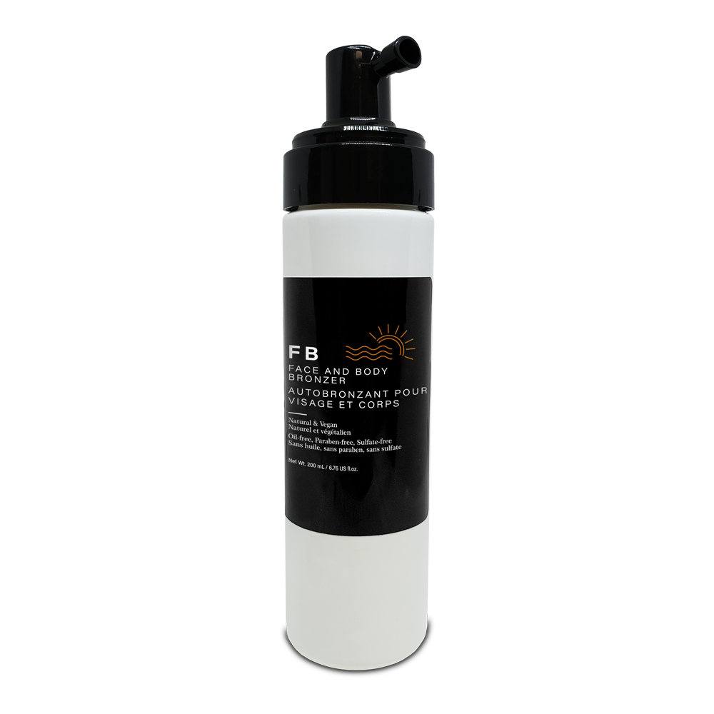200 ml mousse bronzer pump bottle coconut-scented quick-drying self tanner for face and body non-sticky vegan